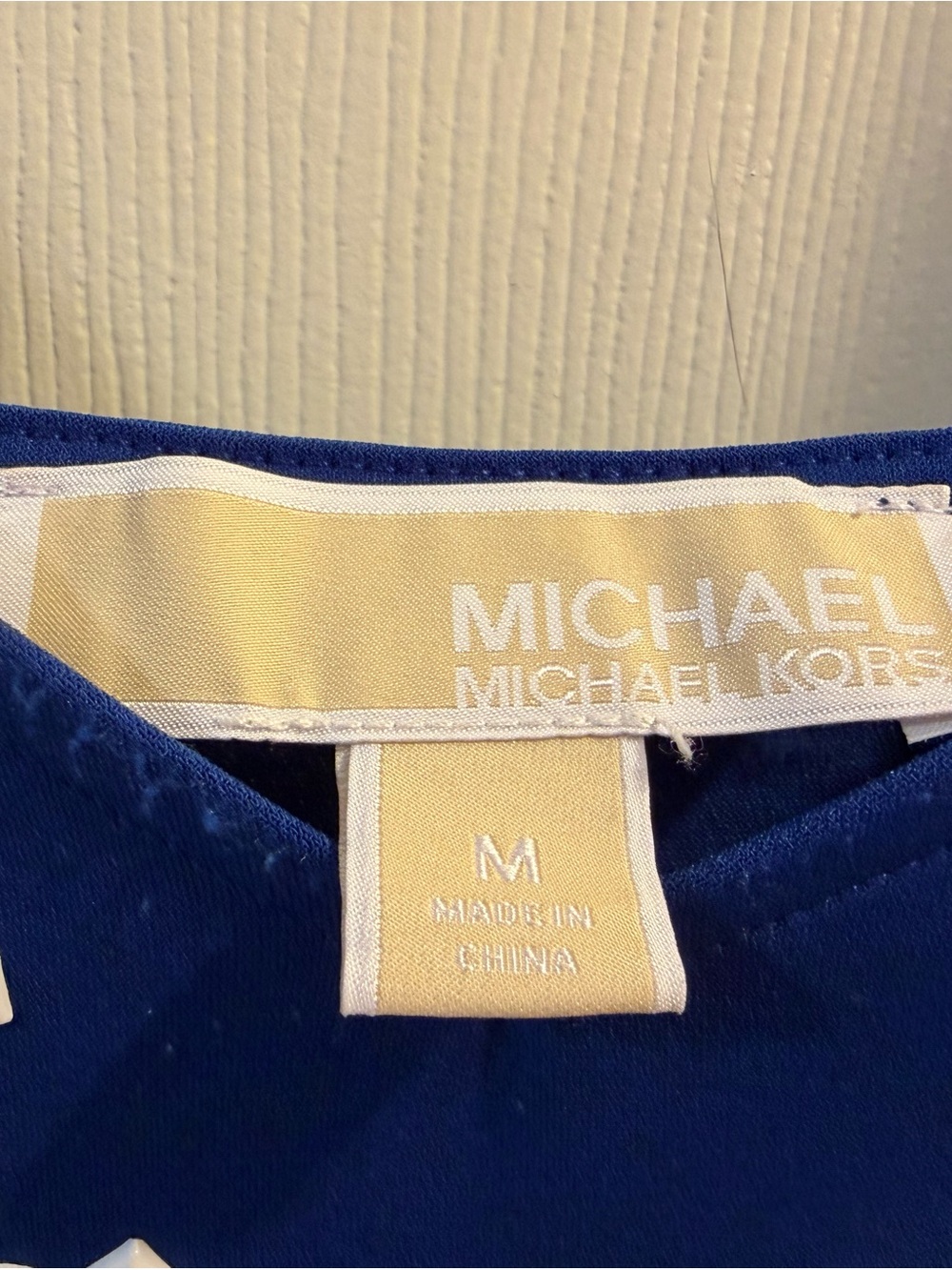 Michael Kors Navy Blue and White Studded Mini Dress - Picture 3 of 3